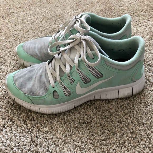 CUSTOM Women’s nike Free 5.0 leopard and mint green size 8 - Picture 6 of 6